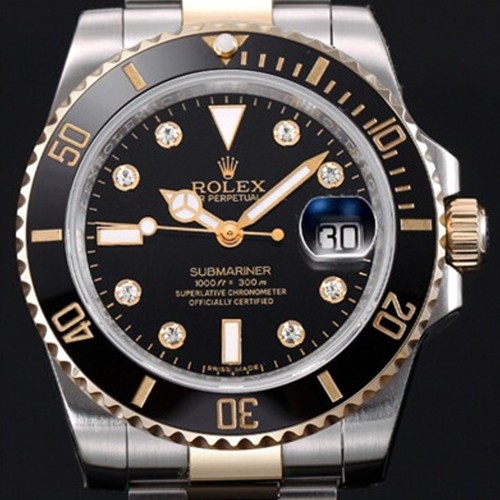 Rolex 로렉스 서브마리너 다이아몬드 인덱스 그레이 다이얼 오토매틱 무브먼트 rol0331 - Rolex Submariner Gray Dial Diamonds Index Automatic Movement