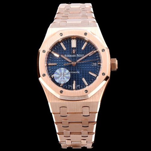 Audemars Piguet 오데마피게 하이퀄리티 로얄오크 15400OR.OO.1220OR.03 네이비 3D 타입 와플다이얼 Cal.3120오토매틱 무브먼트 aud0194 - Audemars Piguet Royal Oak Navy Waffle Dial High Quilty Automatic Movement