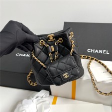 Chanel 샤넬 백참 버킷 스몰 백팩 AS3947