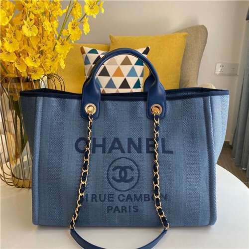 Chanel 샤넬 캔버스 쇼퍼백 39CM C887600-3