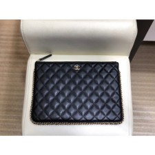 Chanel 2020 Leather Clutch Bag,28CM - 샤넬 2020 레더 클러치백,CHAB1237,28CM,블랙