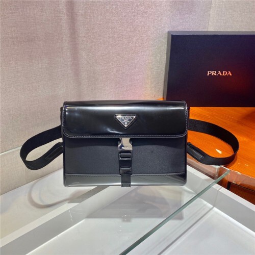 PRADA 프라다 리나일론 가죽 숄더백 2VD044