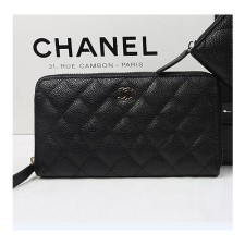 [CHANEL]샤넬 짚어라운드 캐비어 A50097