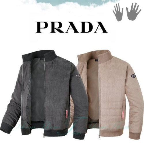 PRADA 프라다 방풍 스웨이드 패딩 점퍼