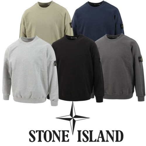 STONE ISLAND 스톤아일랜드 헤비쭈리 오바핏 와펜맨투맨