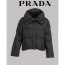 PRADA 프라다 리나일론 크롭 다운 재킷