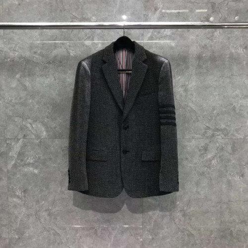 Thom Browne 톰브라운 체크 사선완장 울 자켓