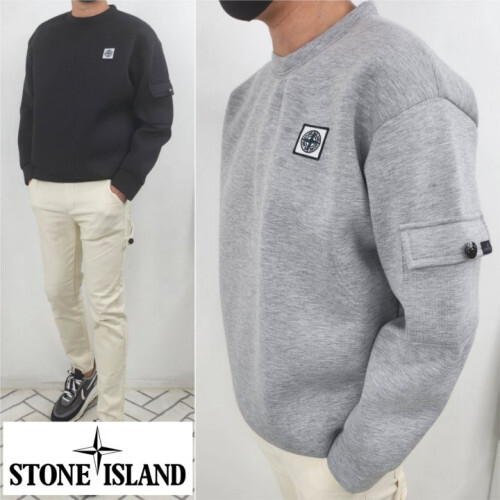 Stone Island 스톤아일랜드 클랩스 언포켓 맨투맨