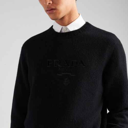 PRADA 프라다 엠브로이더 크루넥 스웨터