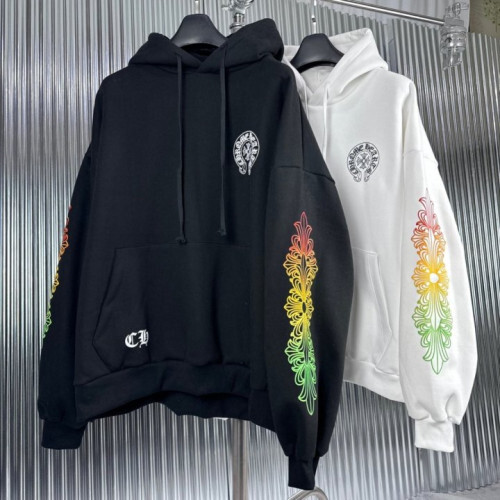 Chrome Hearts 크롬하츠 레인보우 기모 후드