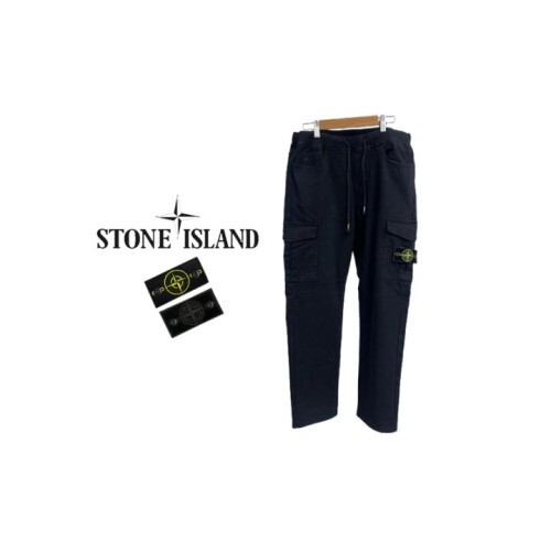 Stone Island 스톤아일랜드 밍크기모 밴딩 카고 바지