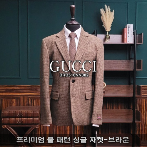 GUCCI 구짜 프리미엄 패턴 울 자켓