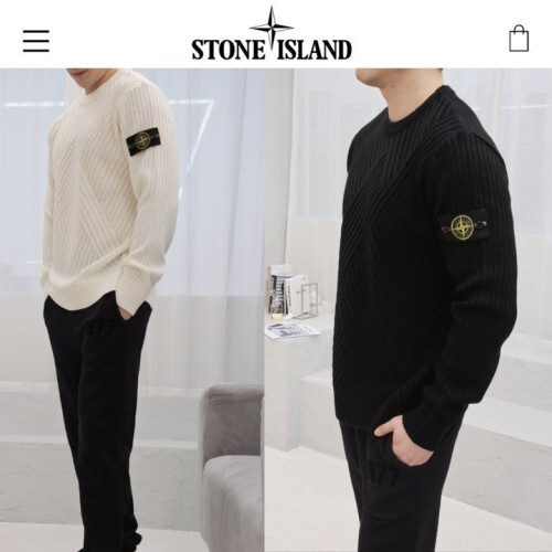 Stone Island 스톤아일랜드 사선라운드 니트