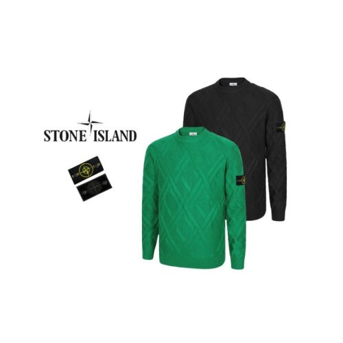 Stone Island 스톤아일랜드 패턴 케이블 패치 니트