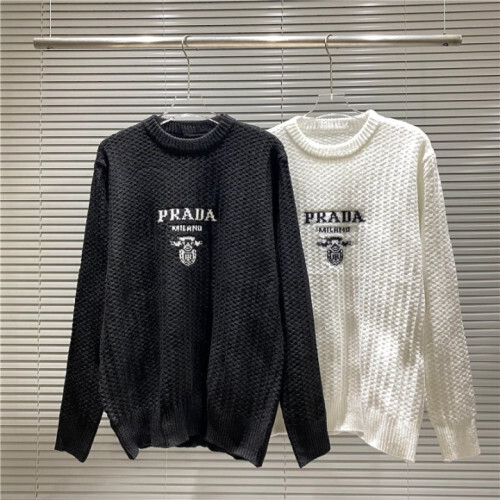 PRADA 프라다 로고 벌집 니트