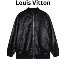 LOUIS VUITTON 루이비통 클래식 레더 블루종