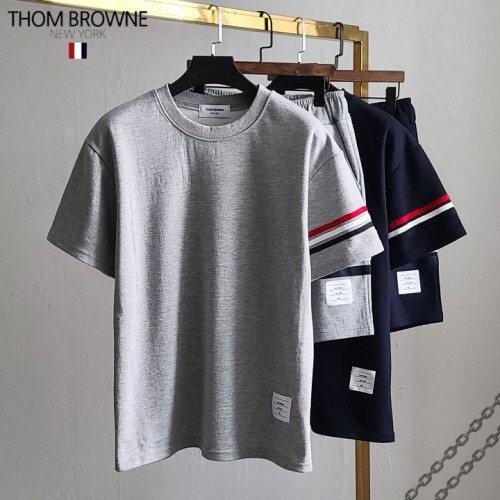 Thom Browne 톰브라운 삼선완장 반팔 트레이닝 세트