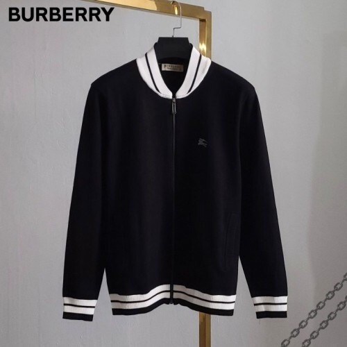 Burberry 버버리 기사자수 라인 니트 집업