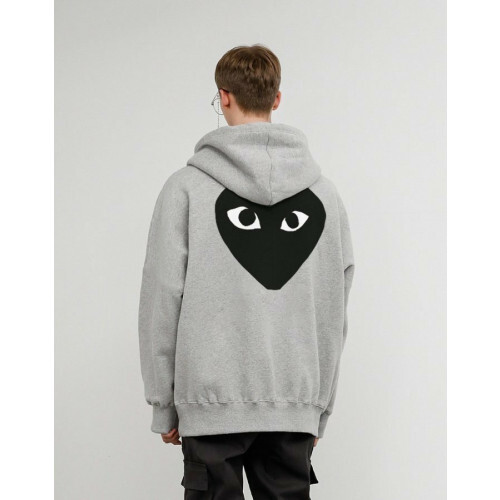 Comme des Garcons 꼼데가르송 백 블랙 하트 후드티