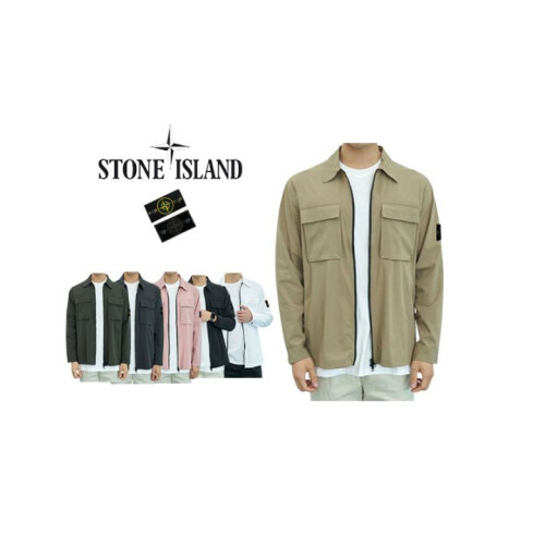 Stone Island 스톤아일랜드 와펜 나일론 셔츠 자켓