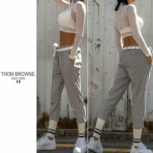 Thom Browne 톰브라운 다크에디션 조거팬츠(기모)