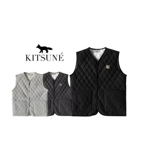 Maison Kitsune 메종키츠네 퀄팅 양털 조끼