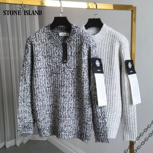 Stone Island 스톤아일랜드 흑백패치 보카시 니트