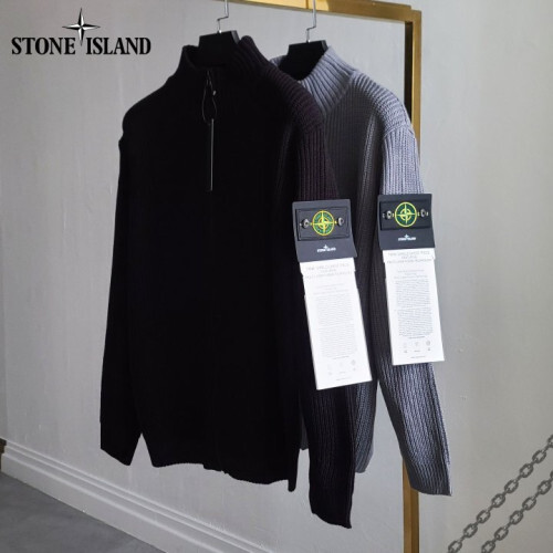 Stone Island 스톤아일랜드 패치 베이직 니트 집업