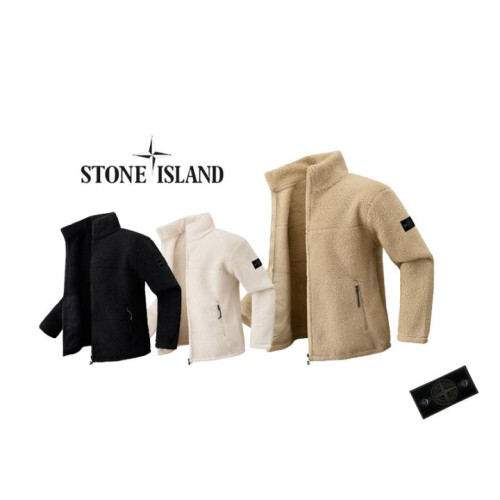 Stone Island 스톤아일랜드 블랙패치 양털 헤비집업