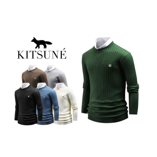 Maison Kitsune 메종키츠네 머슬핏 라운드 니트