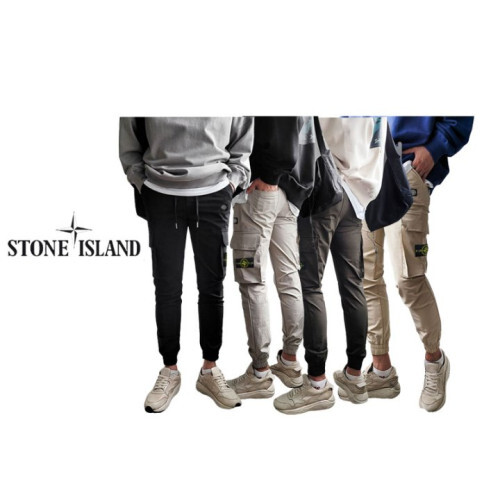 Stone Island 스톤아일랜드 윈드 베이직 스판 기모 카고조거팬츠