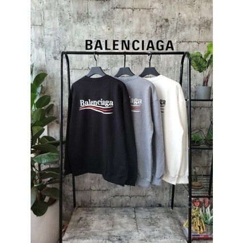 BALENCIAGA 발렌시아가 웨이브로고 맨투맨