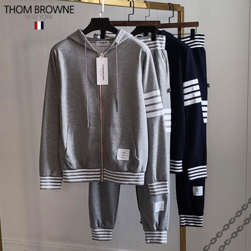 Thom Browne 톰브라운 사선완장 라인 트레이닝 세트