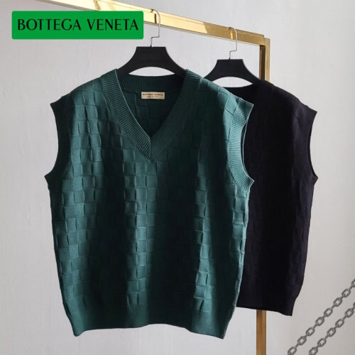 BOTTEGA VENETA 보테가베네타 사각패턴 오버핏 니트 조끼