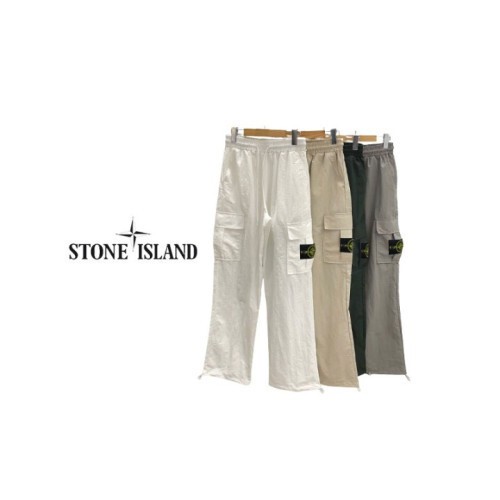 Stone Island 스톤아일랜드 뒤포인트 밑단스트링 나일론 카고팬츠