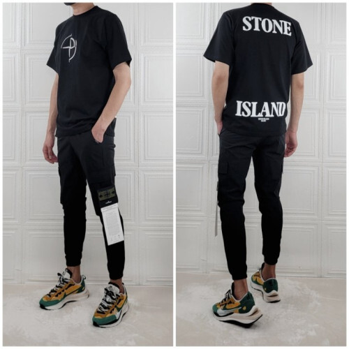 Stone Island 스톤아일랜드 백 로고 아이스 조거 셋트