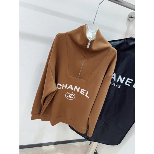 Chanel 샤넬 2023 오버 하이넥 집업 스웻셔츠