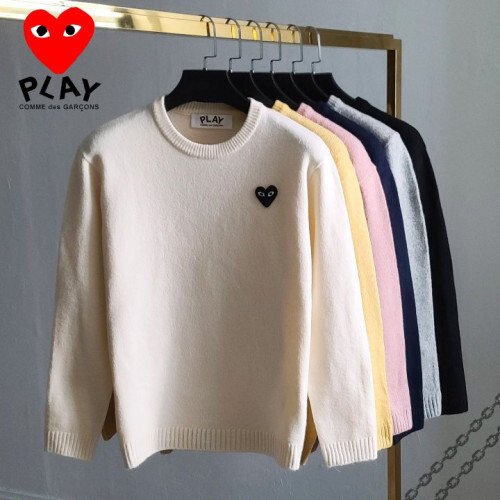 Comme des Garcons 꼼데가르송 블랙하트 베이직 니트