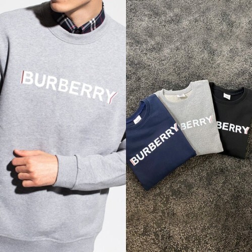 BURBERRY 버버리 로고 프린트 코튼 맨투맨