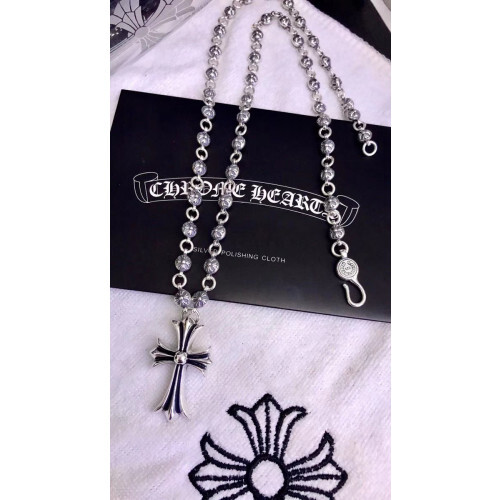 Chrome Hearts 크롬하츠 남녀 925실버 십자 목걸이 65cm